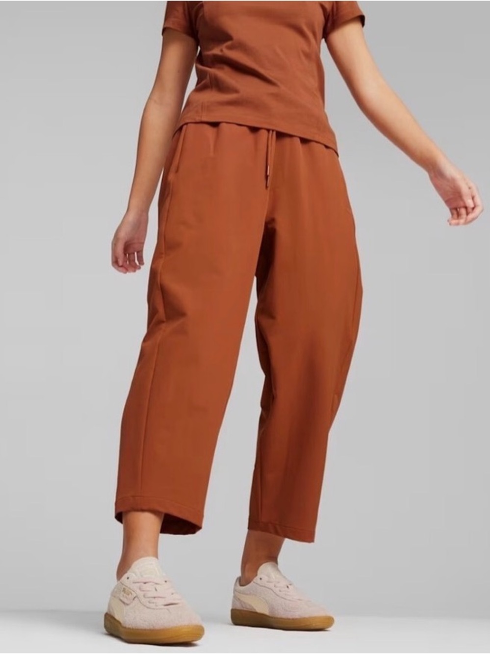 Puma Women's Pale Pink Suede Sneakers with Gum Outsole - Picture 3 of 8
